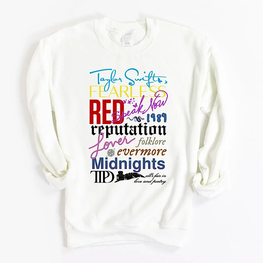 Taylor Swift Eras Crewneck Sweater