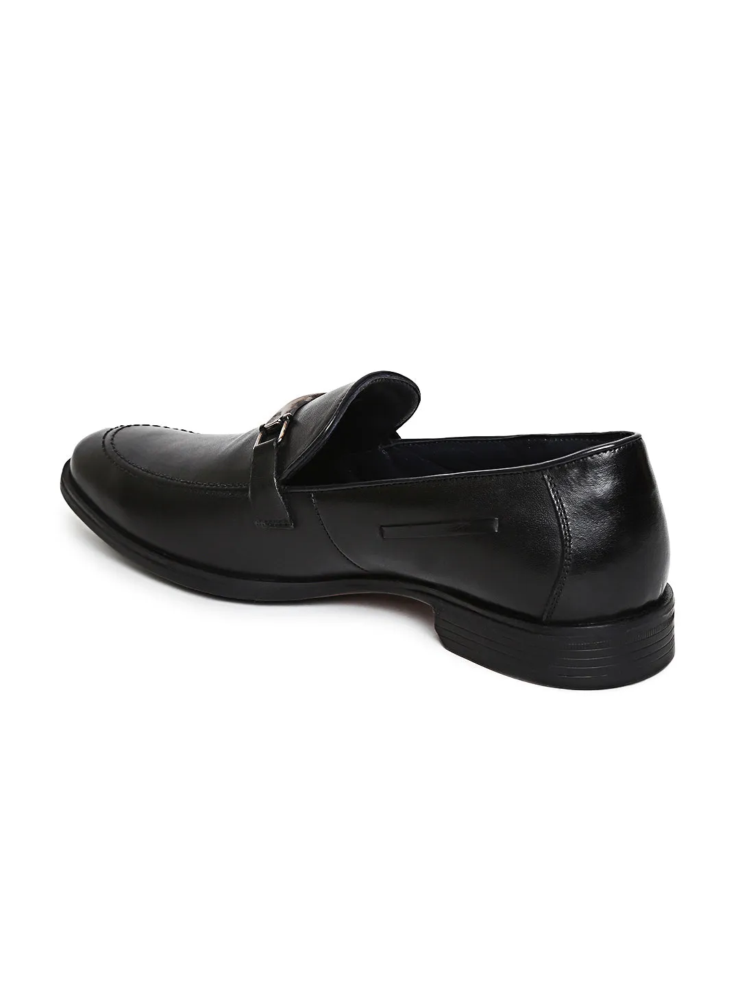 Teakwood Genuine Leather Black Shoes