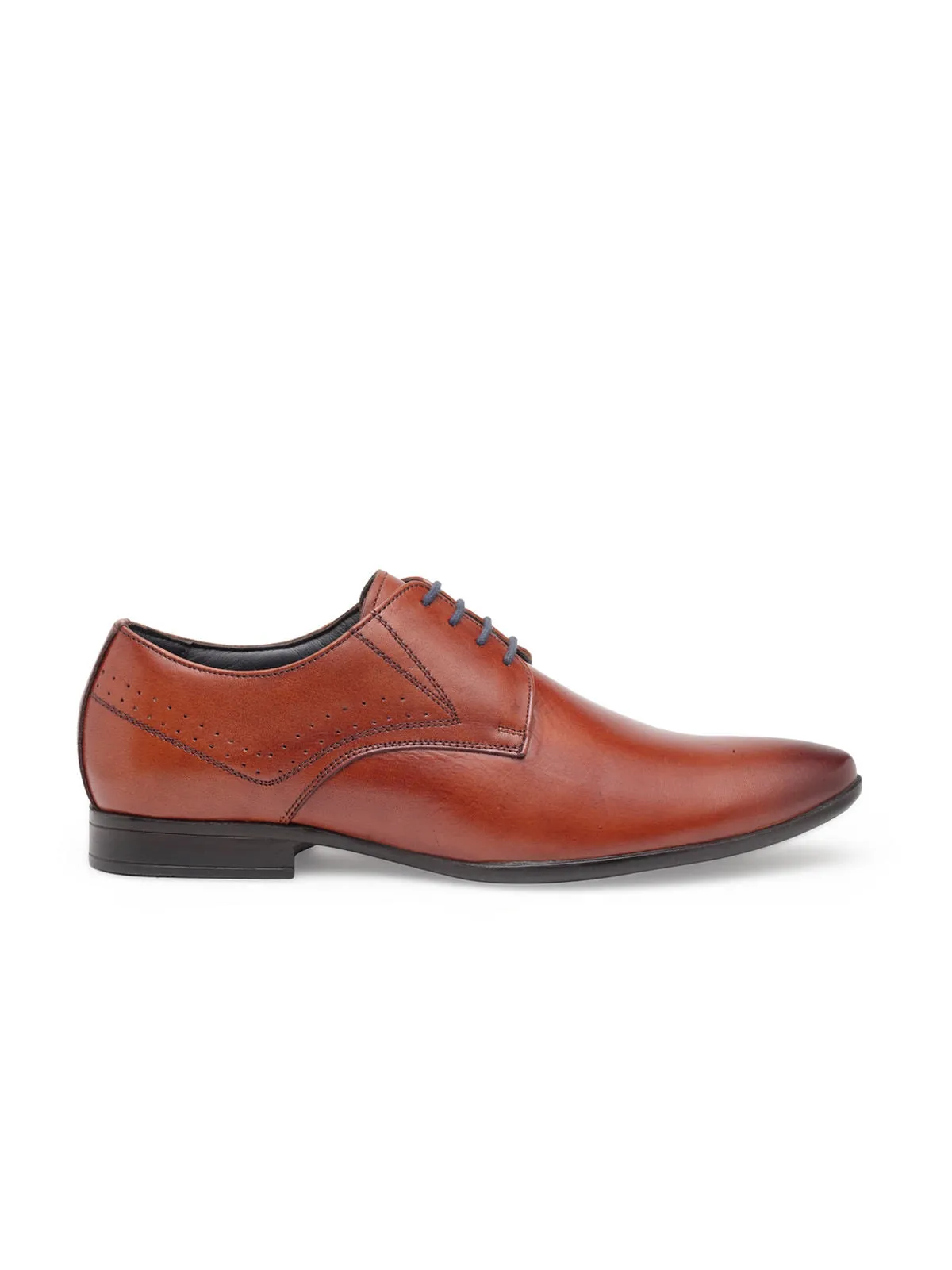 Teakwood Genuine Leather Brown Derby Shoes - Clearance sale