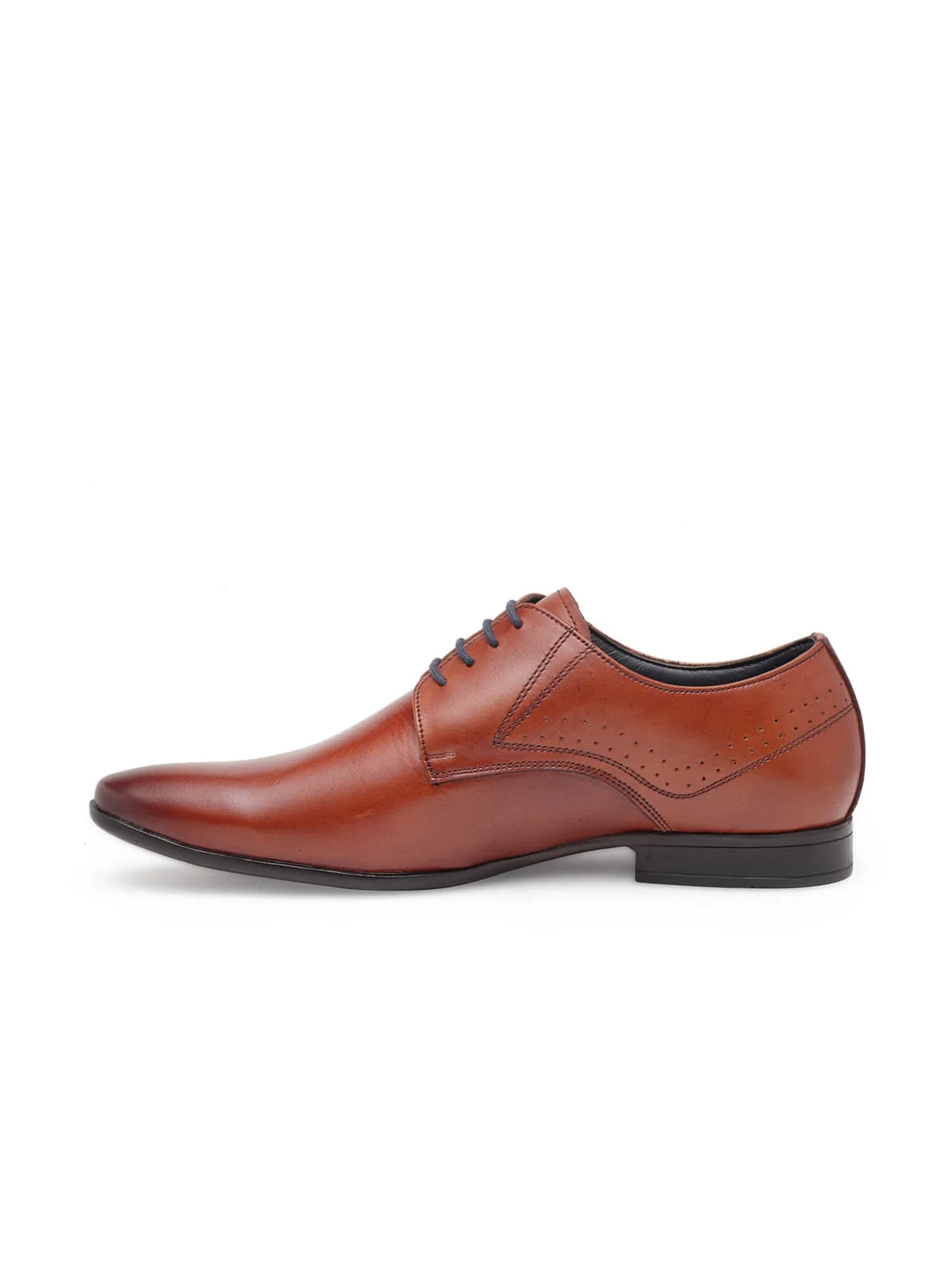 Teakwood Genuine Leather Brown Derby Shoes - Clearance sale