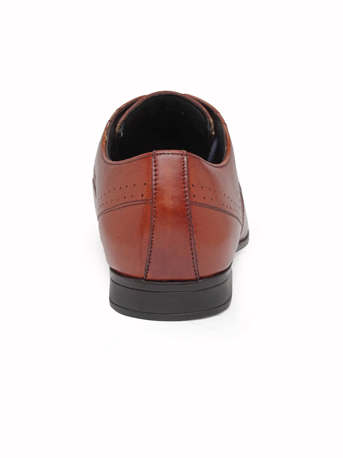 Teakwood Genuine Leather Brown Derby Shoes - Clearance sale