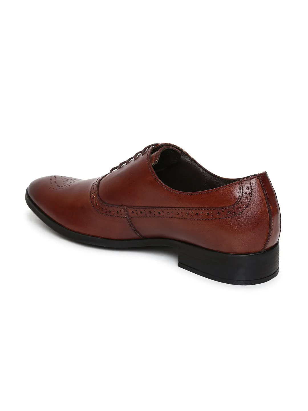 Teakwood Genuine Leather Brown Shoes