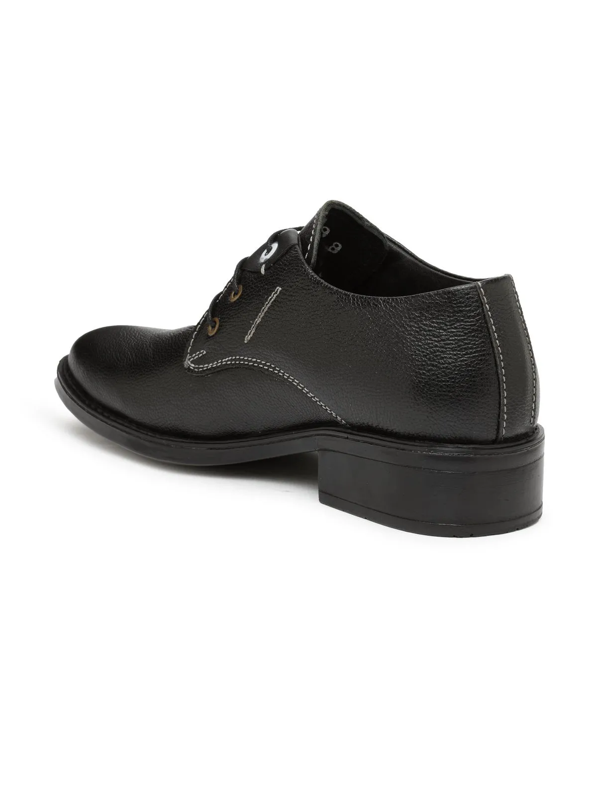 Teakwood Leather Black Formal Shoes