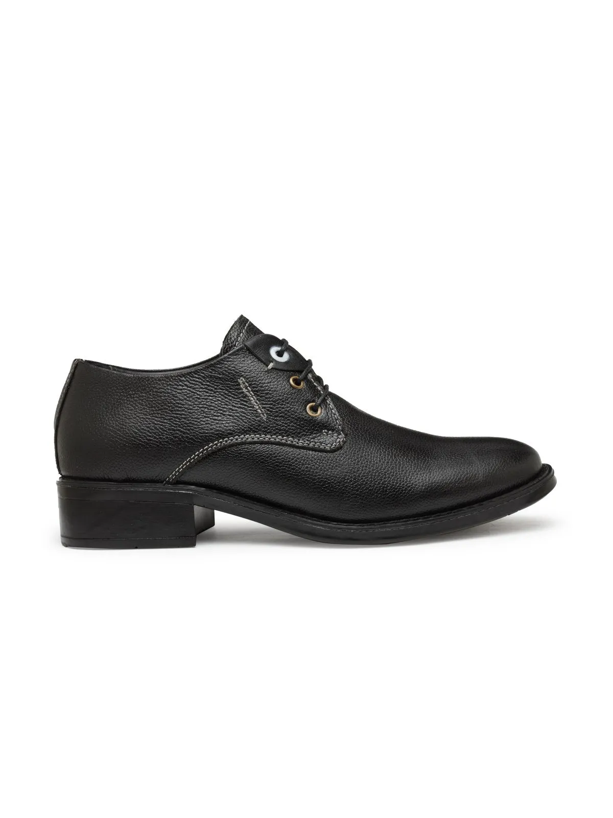 Teakwood Leather Black Formal Shoes