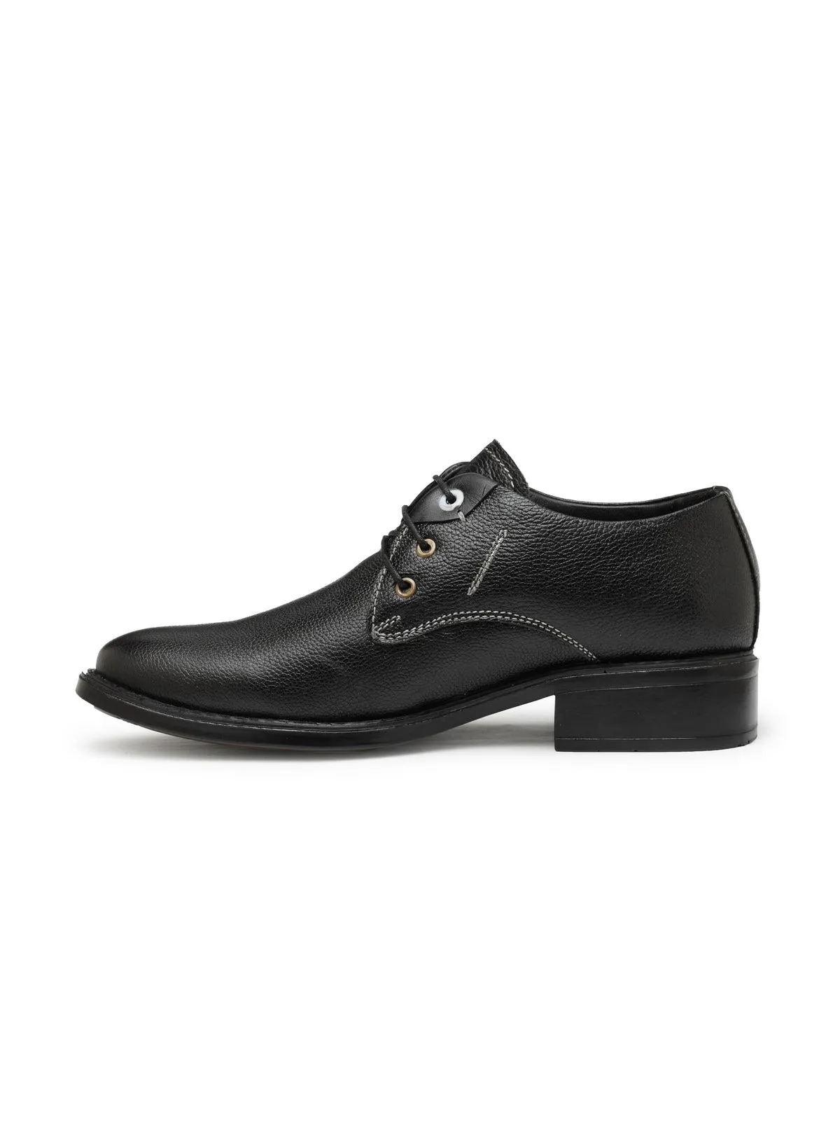 Teakwood Leather Black Formal Shoes