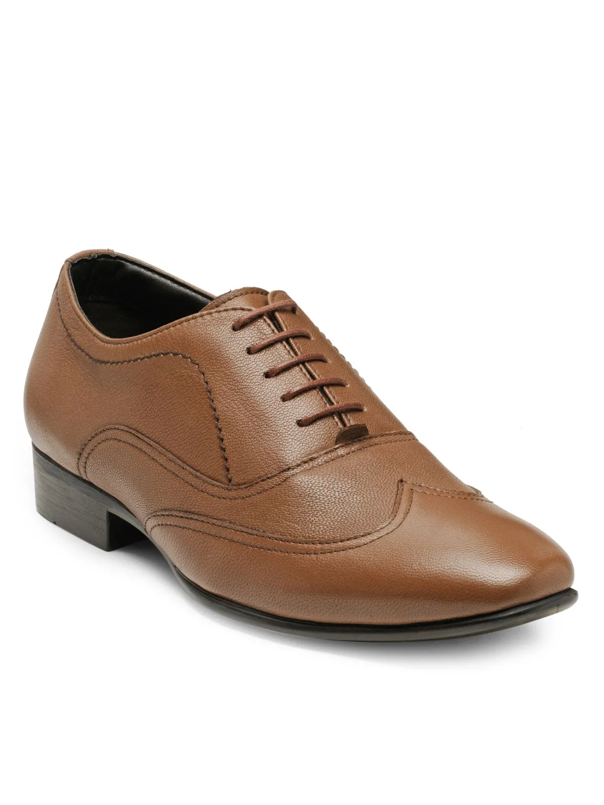 Teakwood Leather Men's Tan Derby Shoes