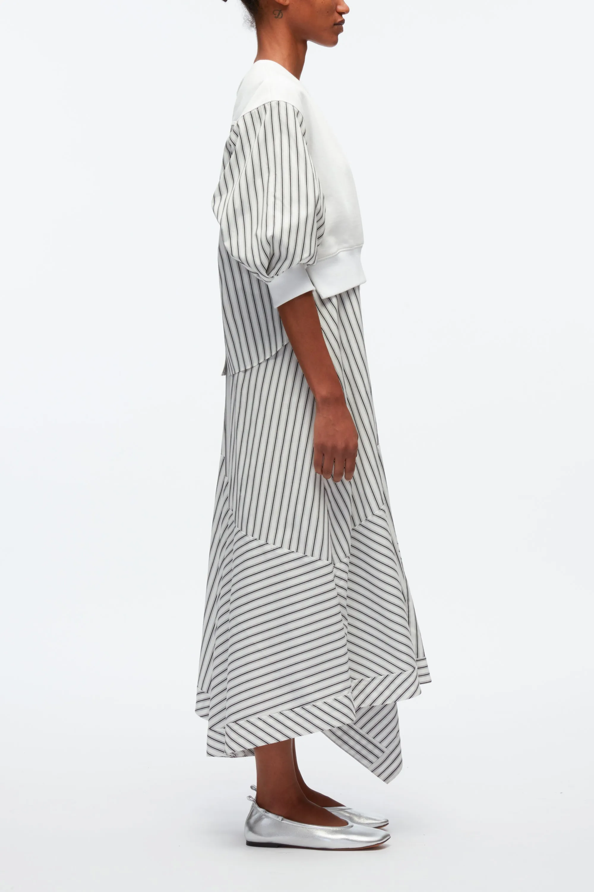 Teardrop Sleeve Sweatshirt Dress