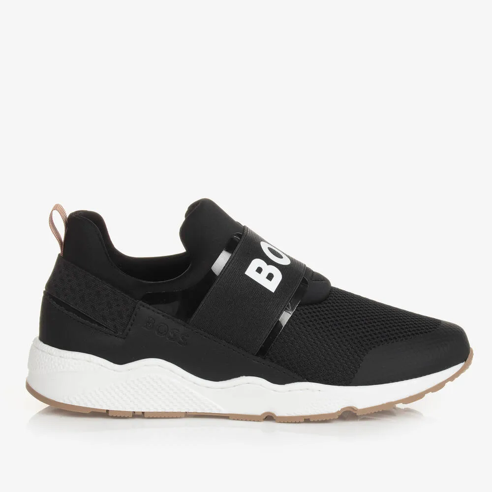 Teen Boys Black Trainers