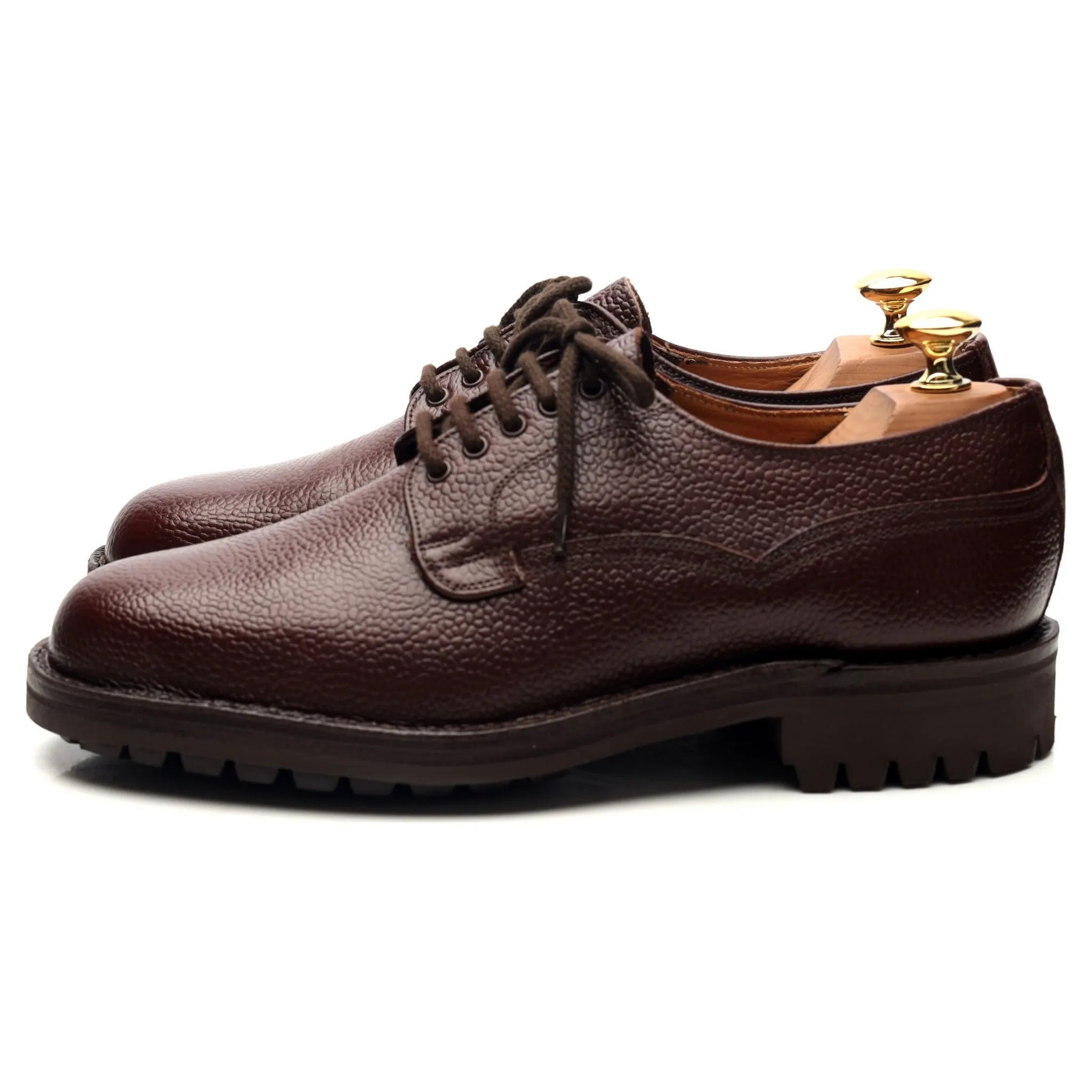 'Tenby' Dark Brown Leather Veldtschoen Derby UK 6.5 F