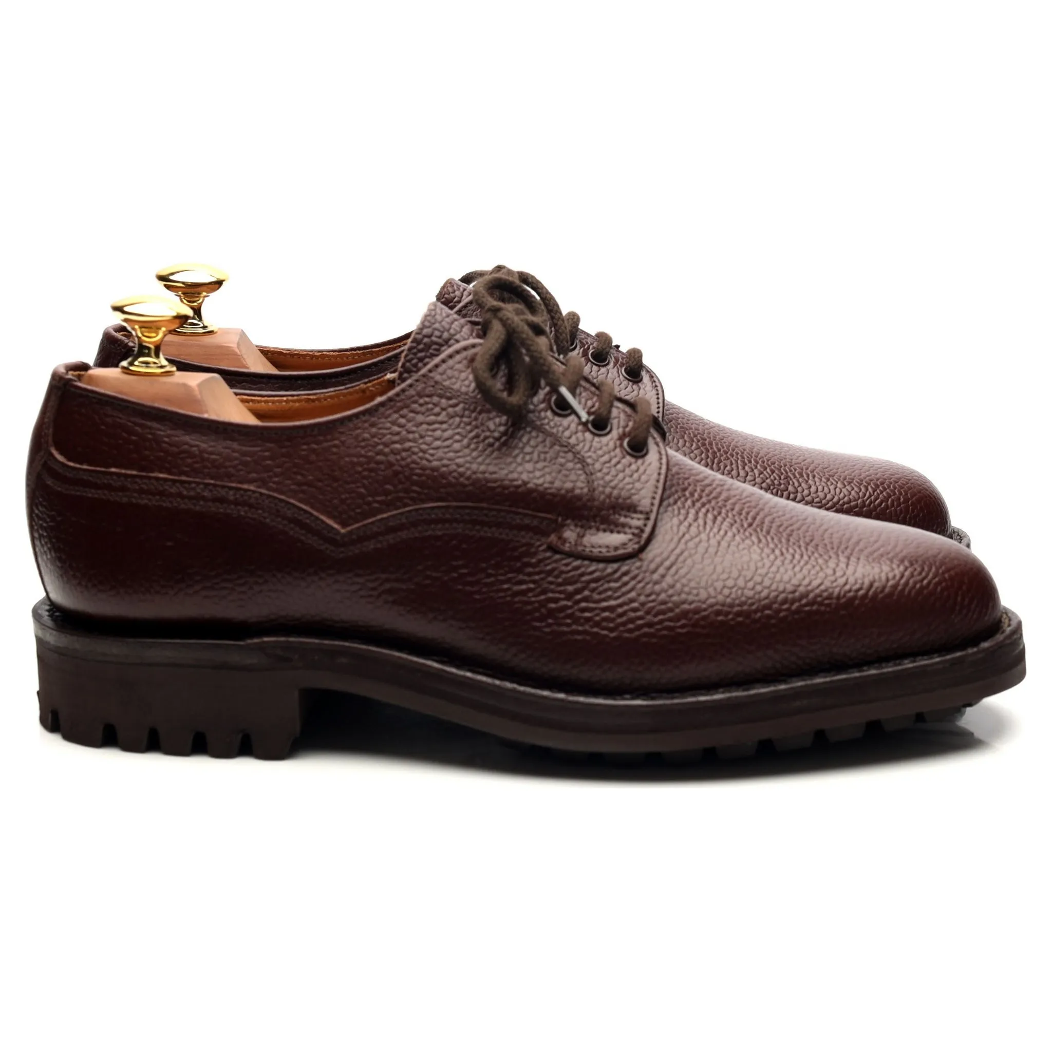 'Tenby' Dark Brown Leather Veldtschoen Derby UK 6.5 F