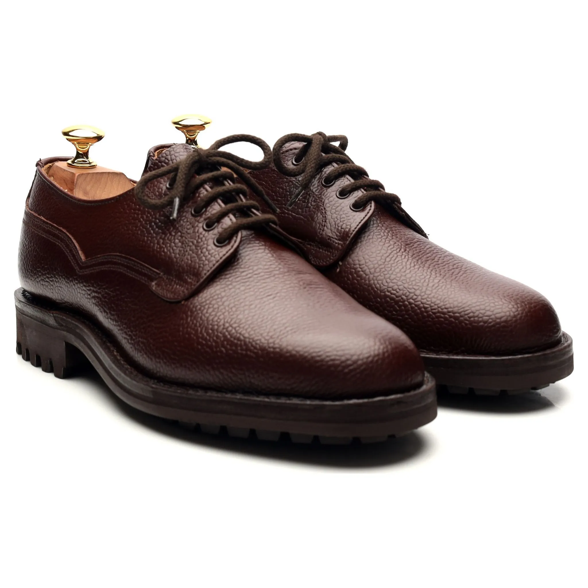 'Tenby' Dark Brown Leather Veldtschoen Derby UK 6.5 F