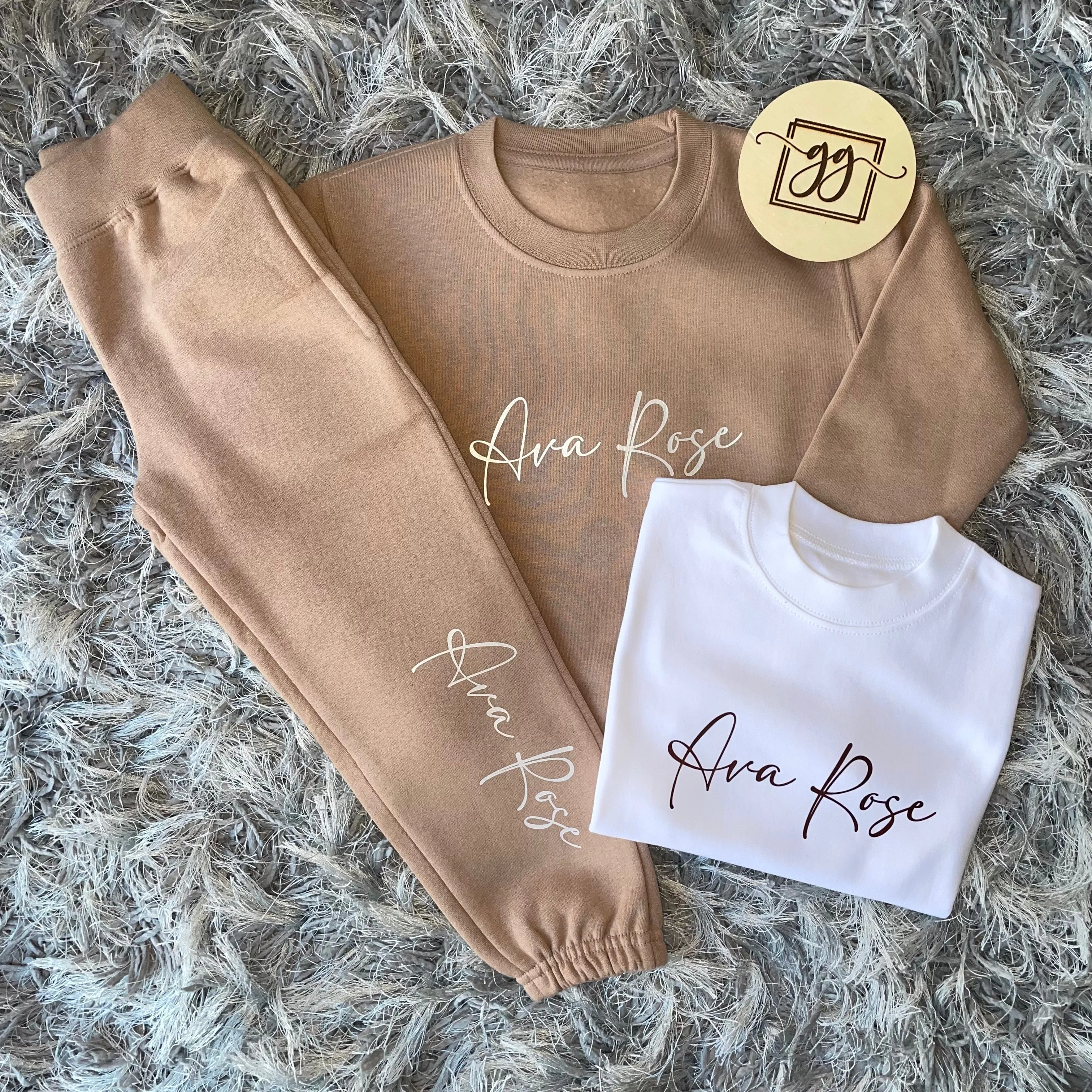 Three Piece Warm Taupe Tracksuit