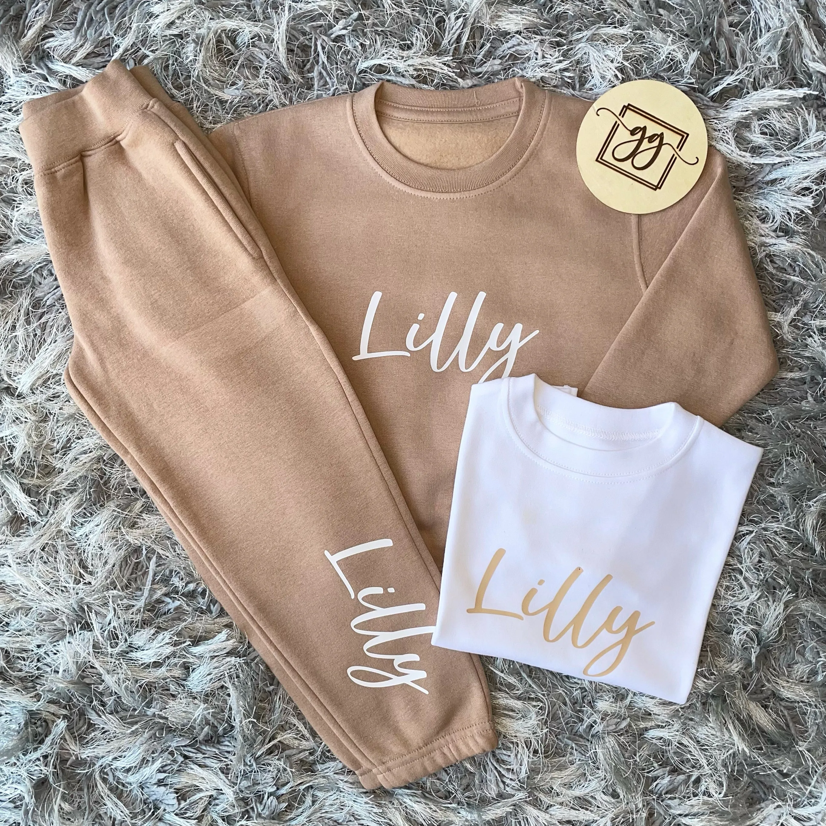 Three Piece Warm Taupe Tracksuit