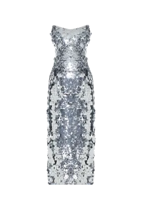 Tibi Midi Sequin Dress