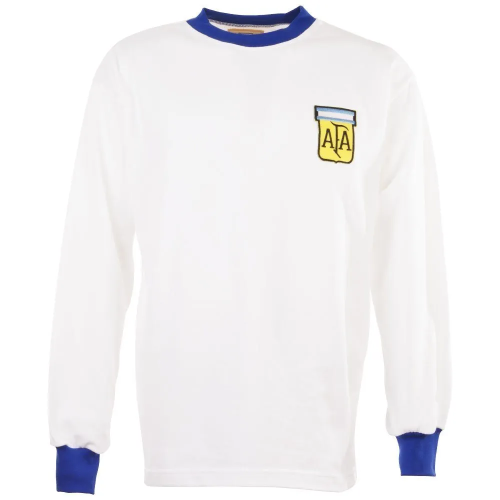 TOFFS - Argentina Retro Football Shirt Away 1980's + Number 10 