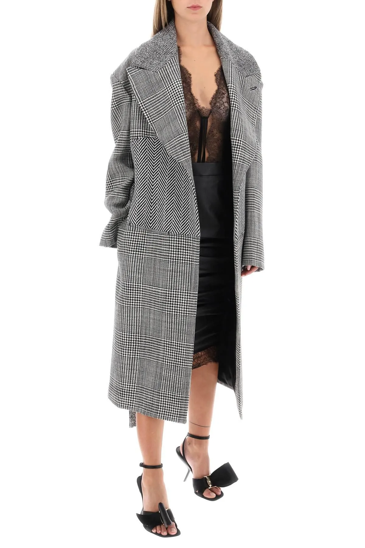 Tom Ford cashmere patchwork coat