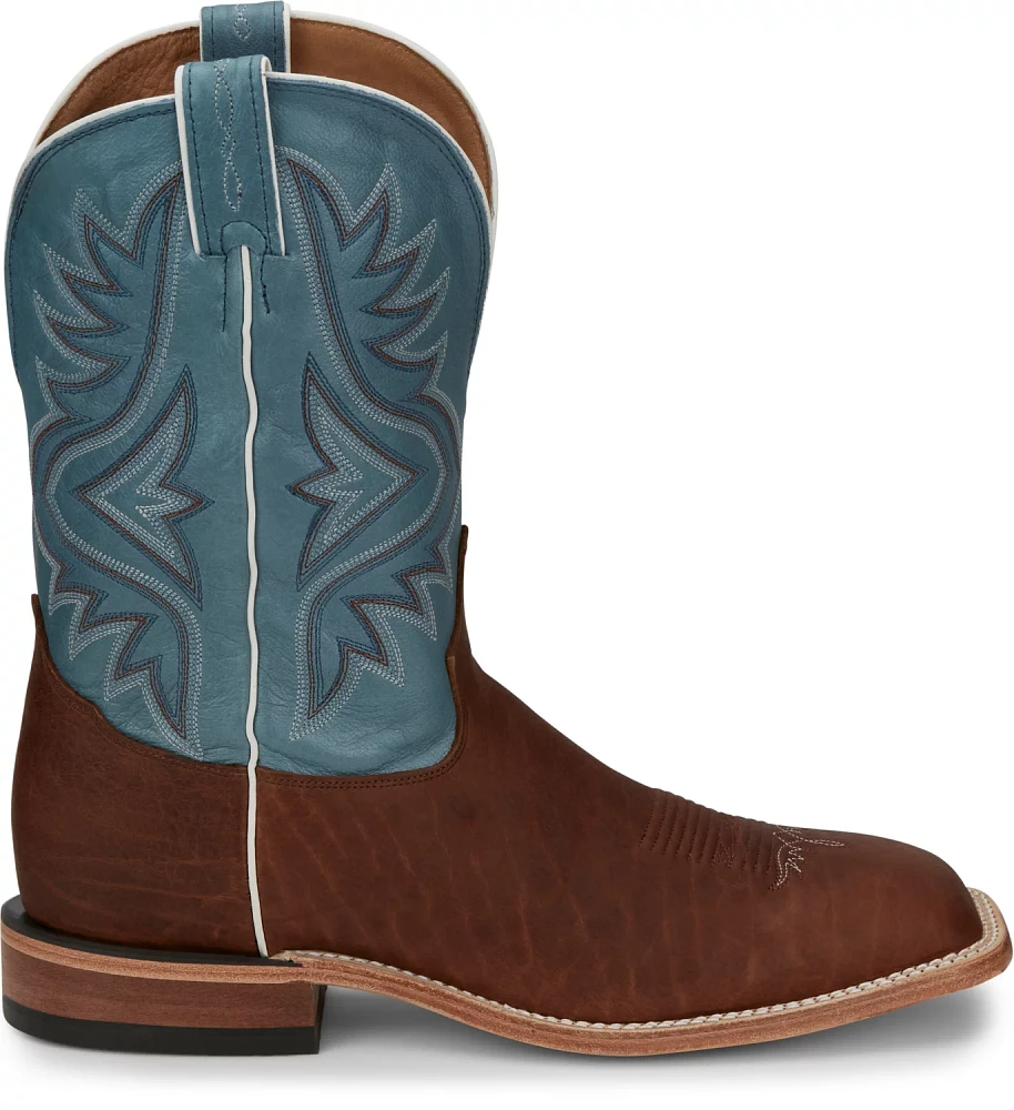 Tony Lama Men's Pecan Bison Americana Western Boots