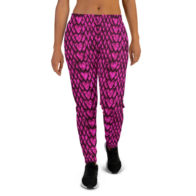 Tourmaline Dragon Scale Women's Slim Fit Joggers