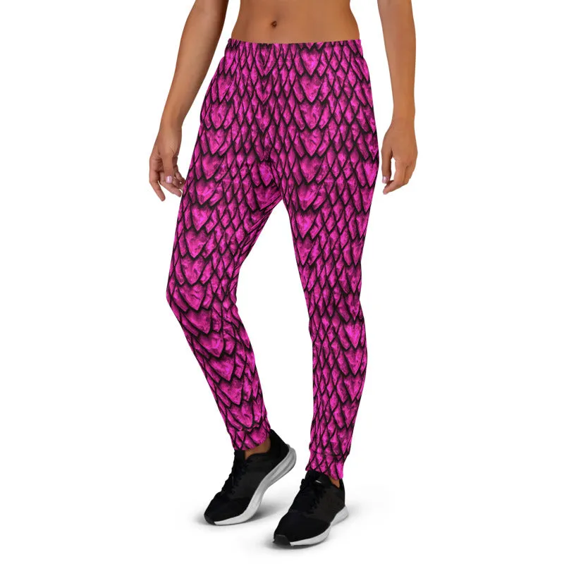 Tourmaline Dragon Scale Women's Slim Fit Joggers