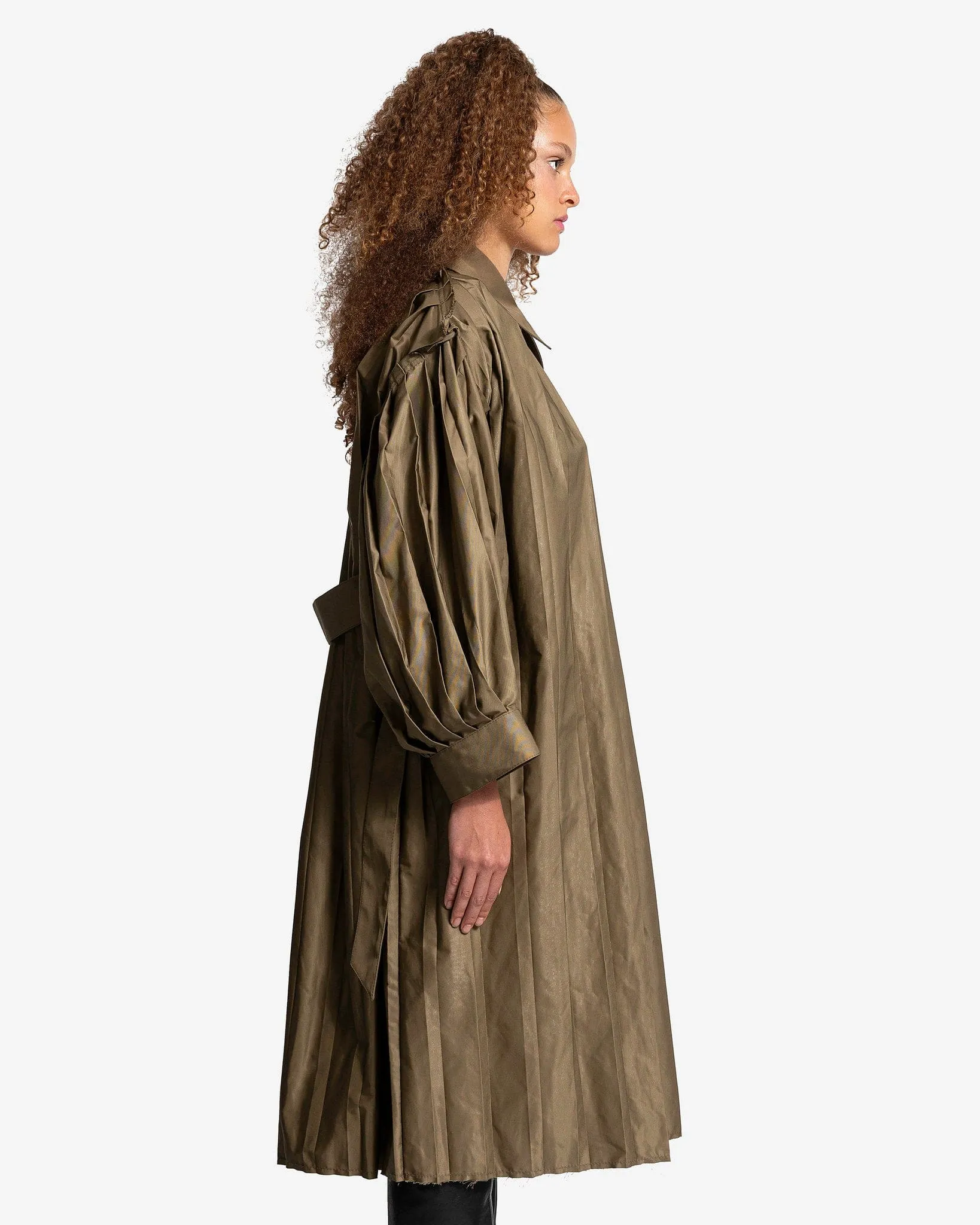 Trench Coat in Almond by MM6 Maison Margiela