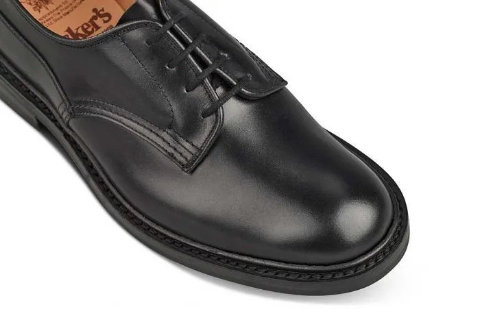 Tricker's Woodstock Plain Derby Shoe in Black