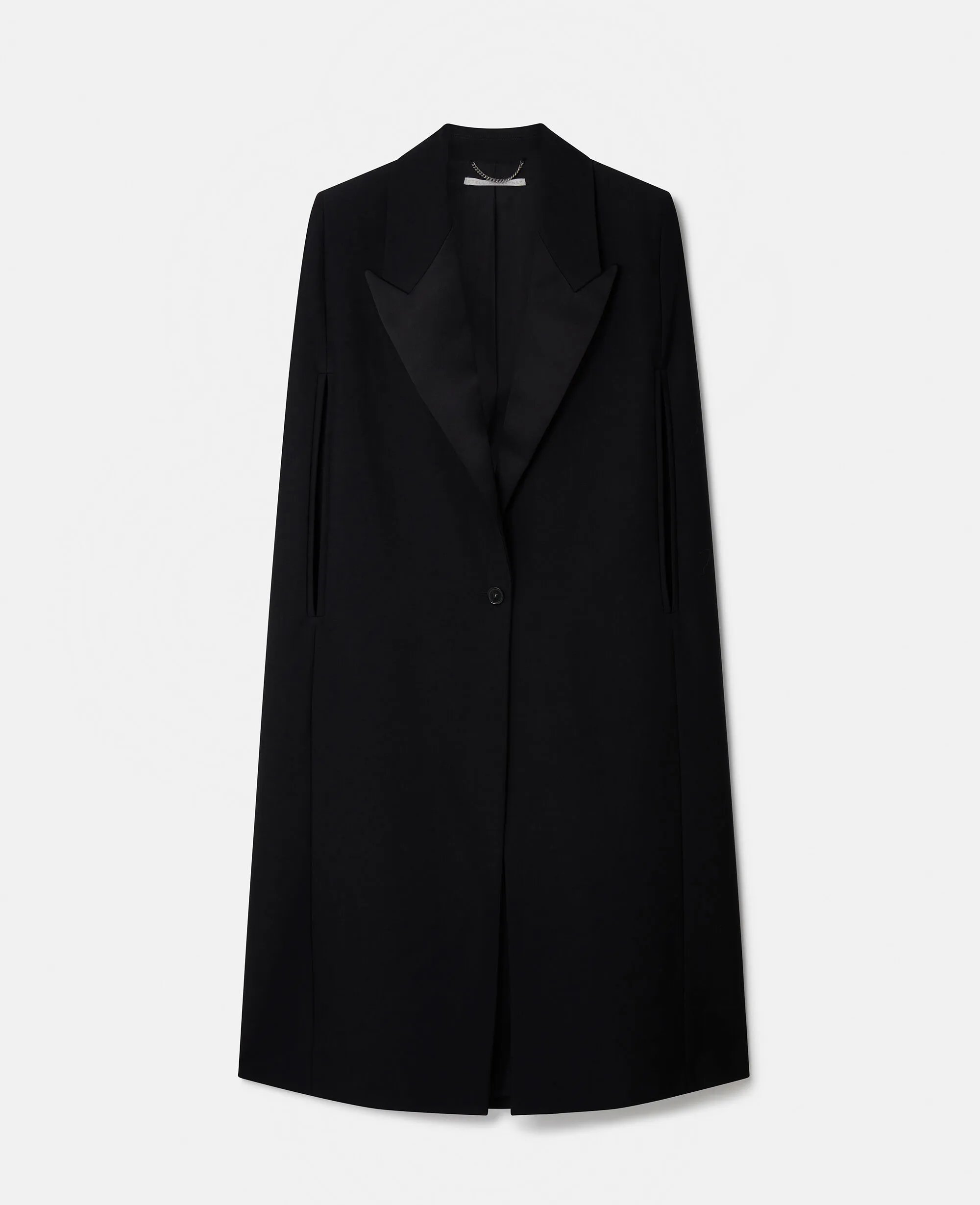 Cape Coat with Tuxedo Tailoring