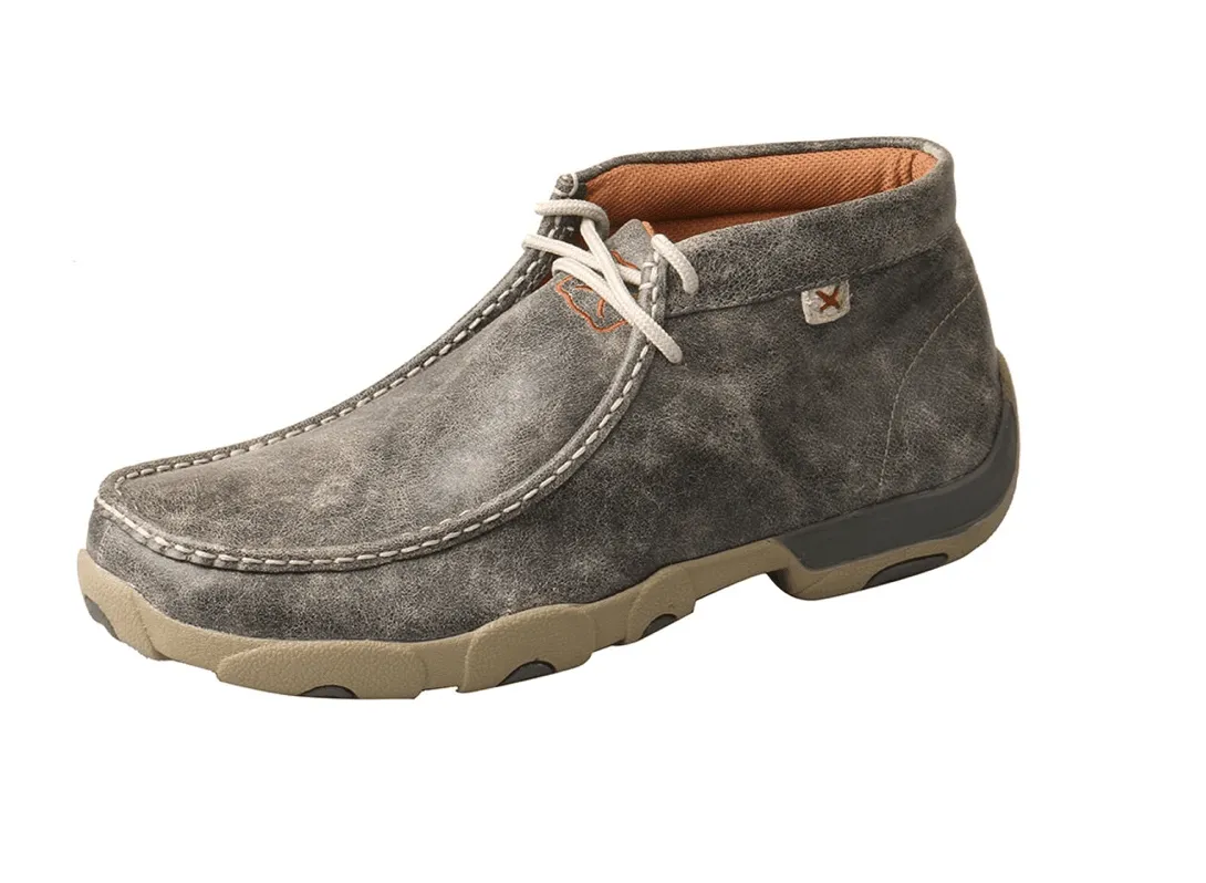 Men's Grey Chukka Driving Moccasins