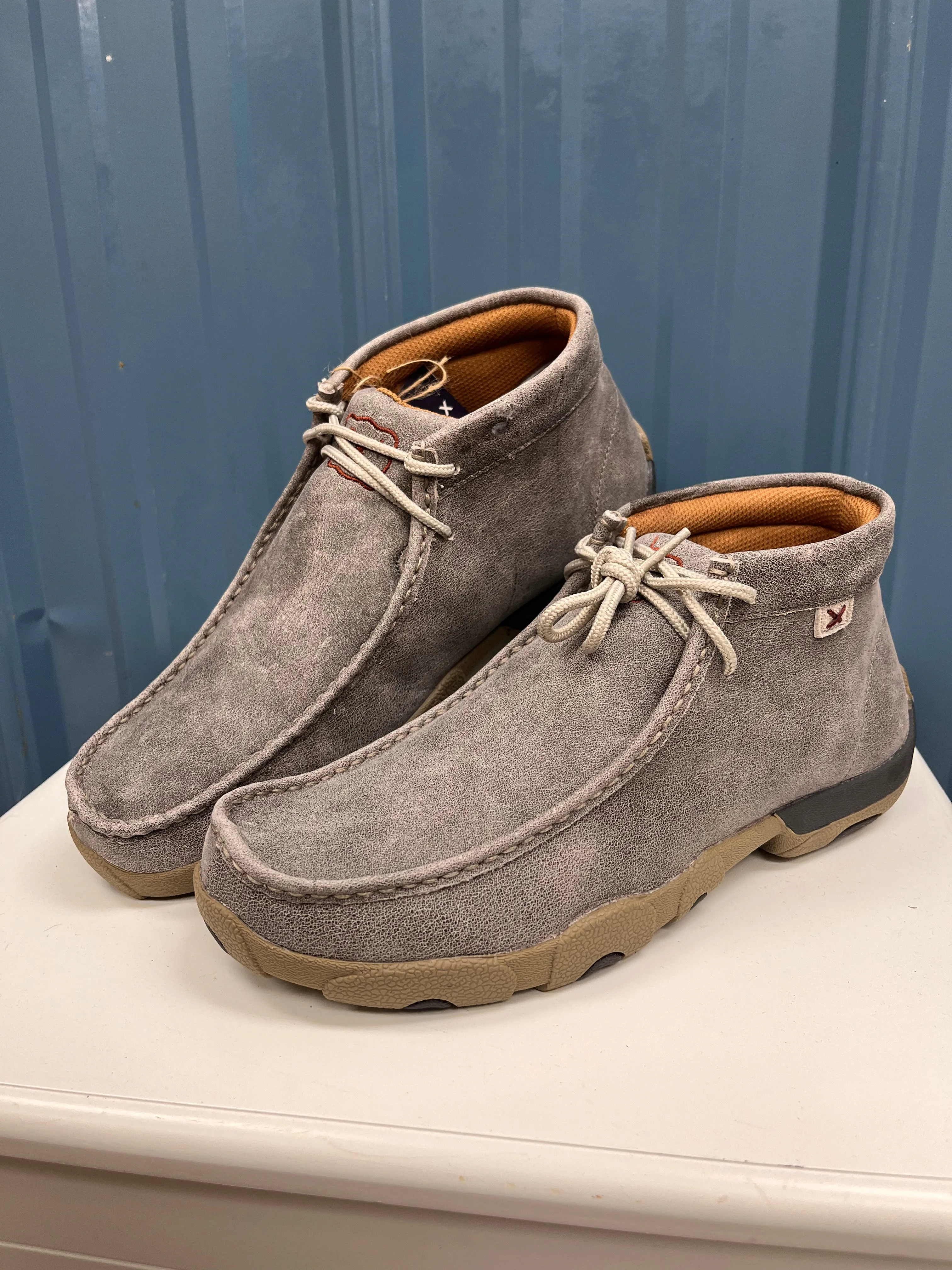 Men's Grey Chukka Driving Moccasins