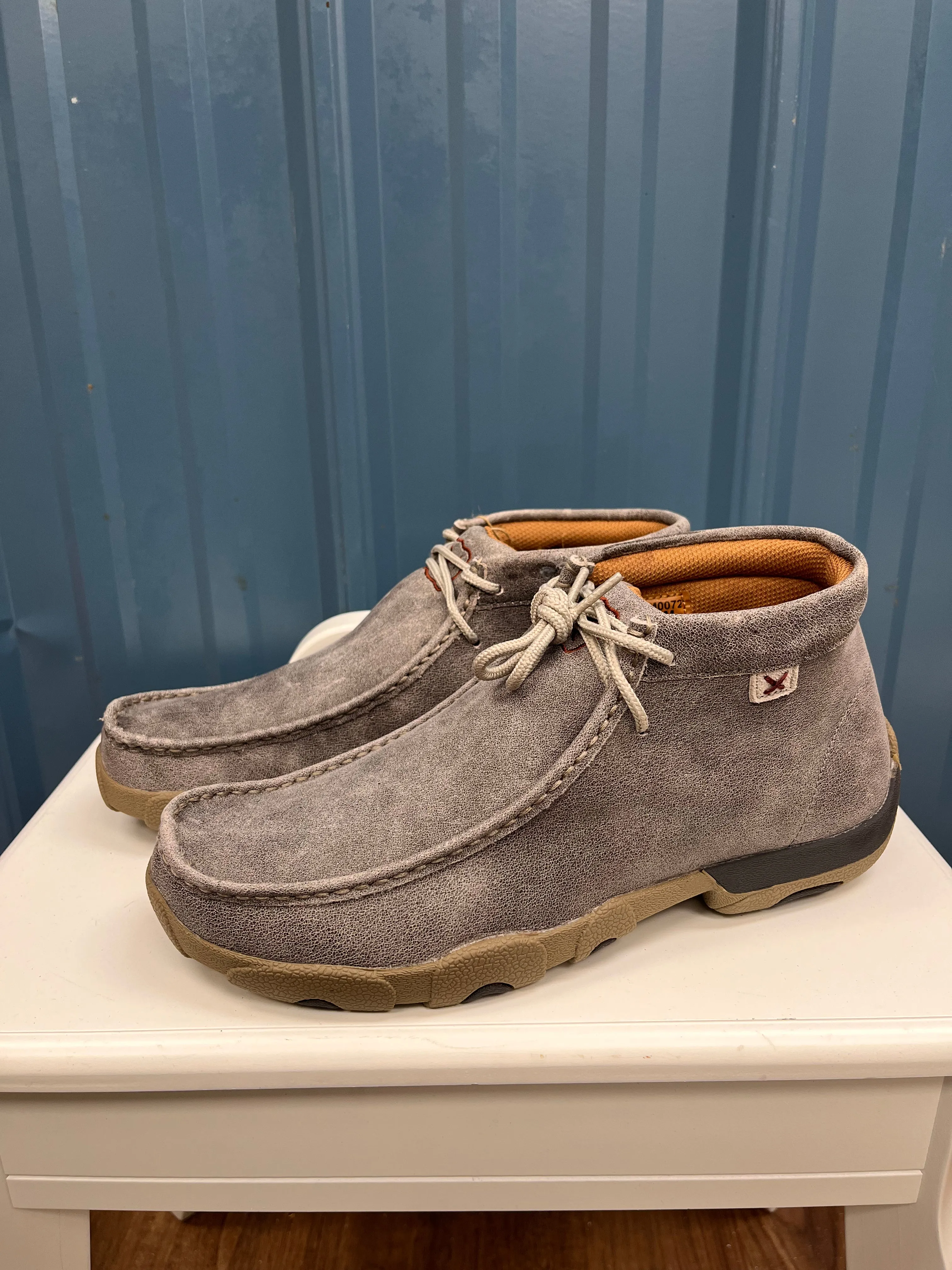 Men's Grey Chukka Driving Moccasins