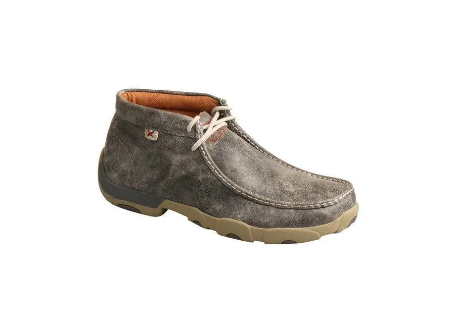 Men's Grey Chukka Driving Moccasins