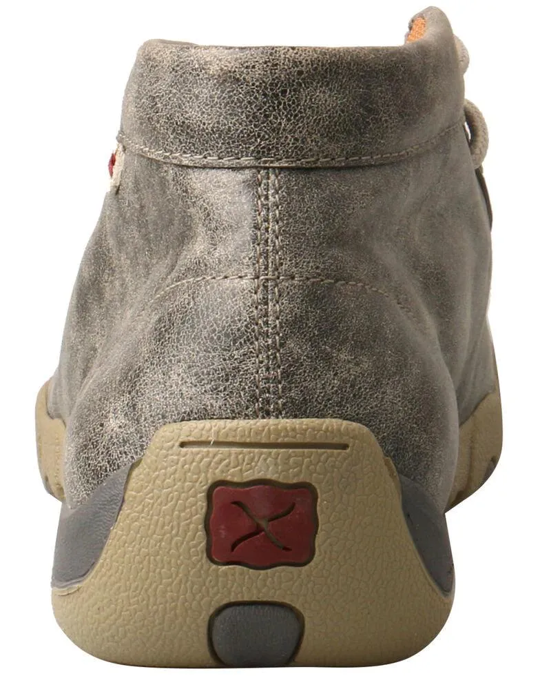 Men's Grey Chukka Driving Moccasins