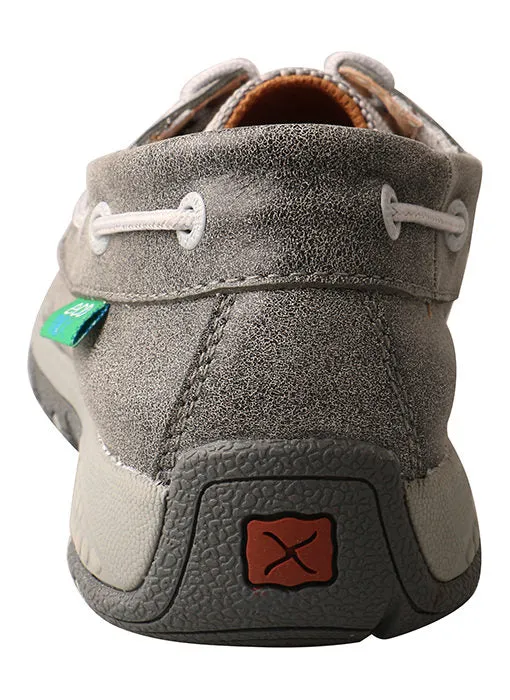 Twisted X Women's Grey Boat Shoe Driver Moc with CellStretch