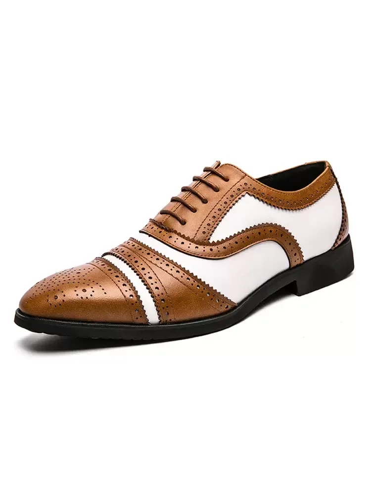 Two Tone Brogue Oxfords