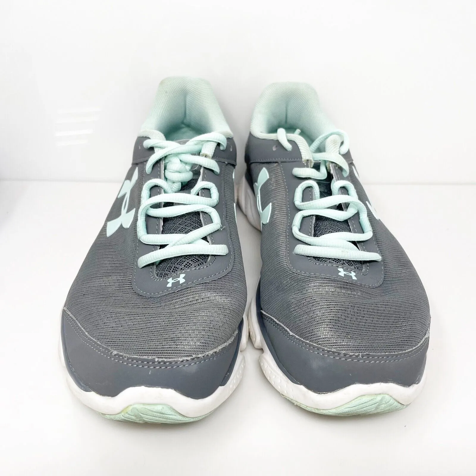 Under Armour Womens Micro G Assert 7 3020674 Gray Running Shoes Sneakers Sz 9.5