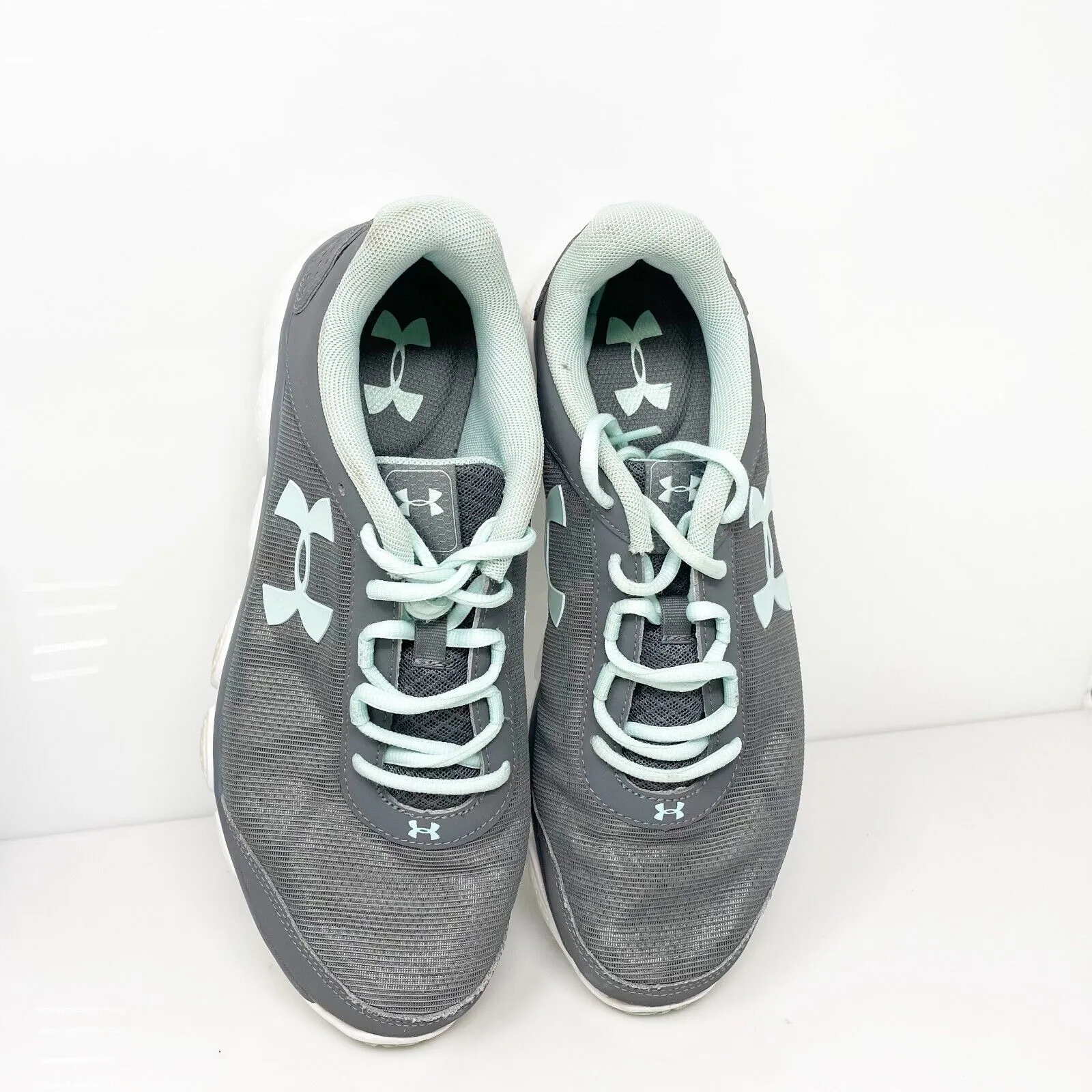 Under Armour Womens Micro G Assert 7 3020674 Gray Running Shoes Sneakers Sz 9.5