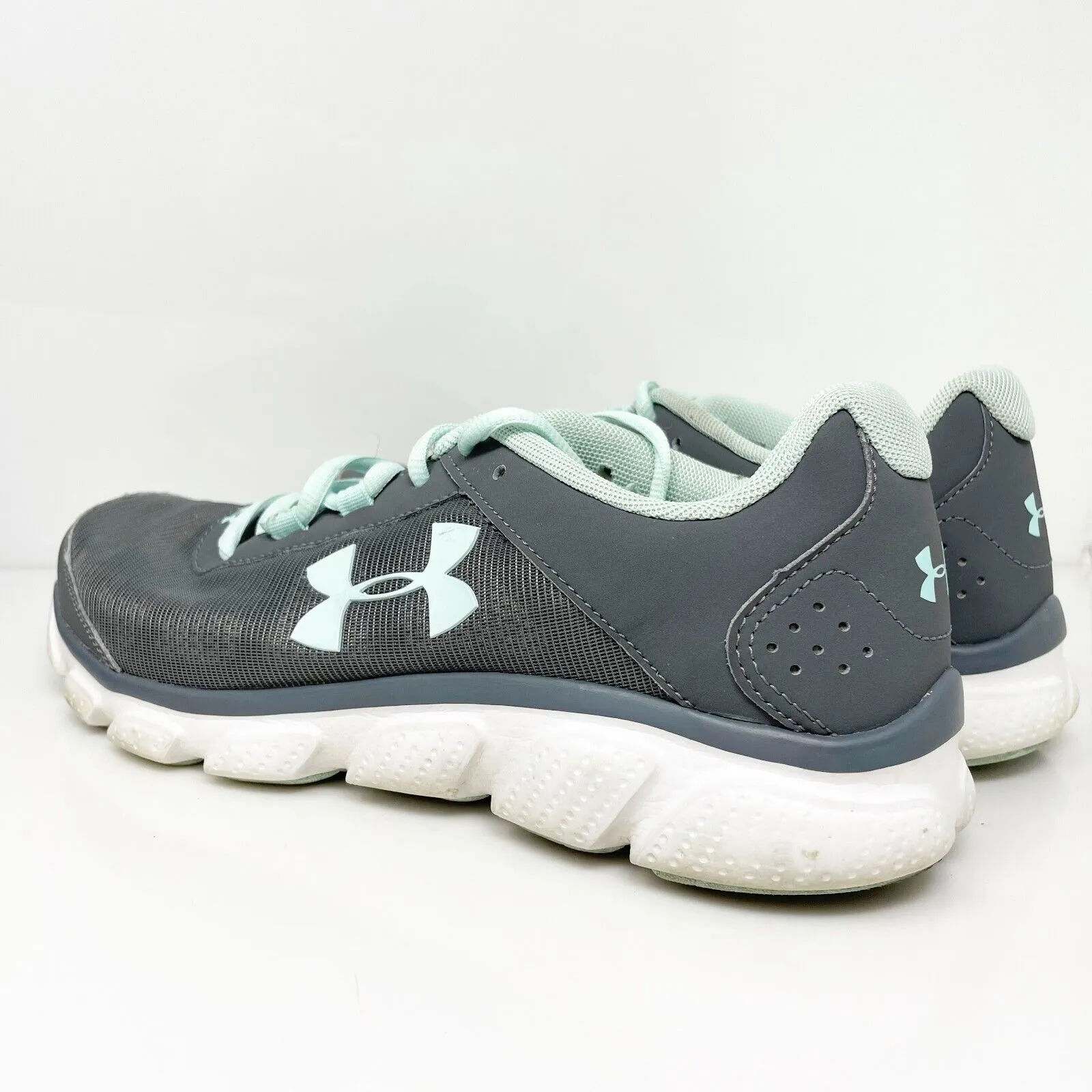 Under Armour Womens Micro G Assert 7 3020674 Gray Running Shoes Sneakers Sz 9.5