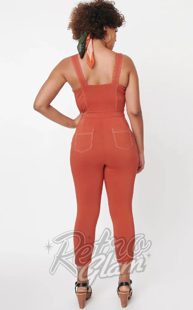 Earth Vintage Eartha Jumpsuit Rust XL Available