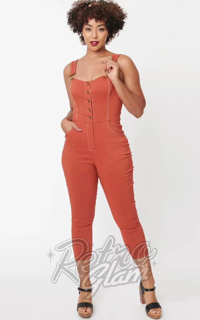 Earth Vintage Eartha Jumpsuit Rust XL Available