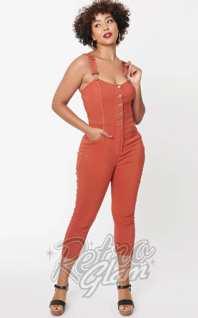 Earth Vintage Eartha Jumpsuit Rust XL Available