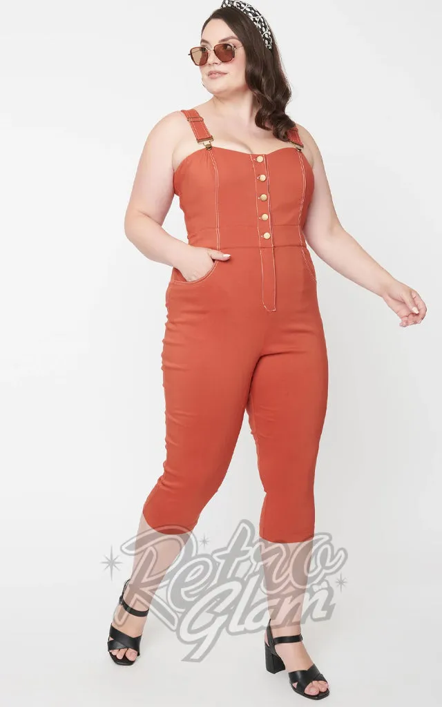 Earth Vintage Eartha Jumpsuit Rust XL Available