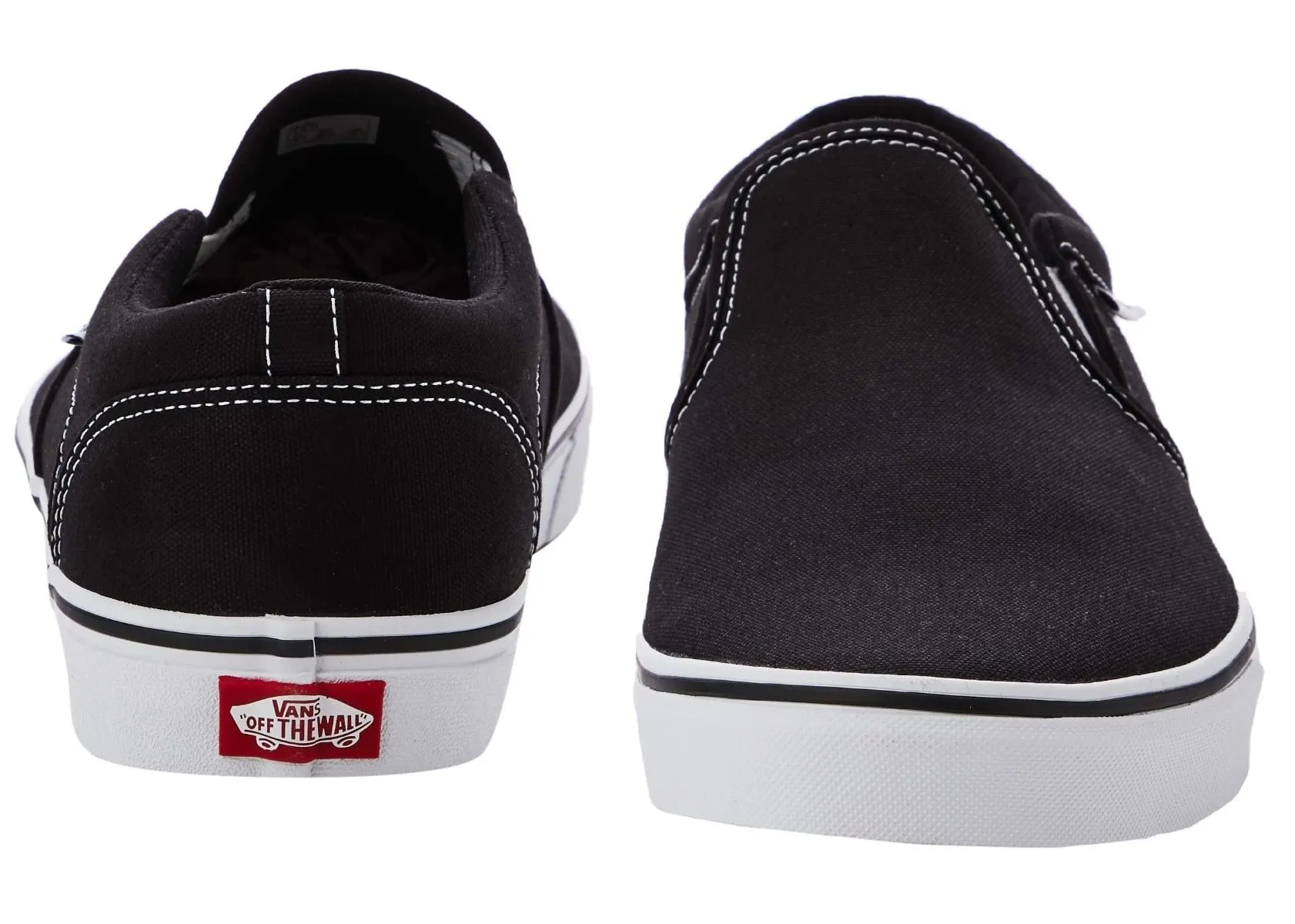 VANS Canvas Slip On Asher Trainers Black/White