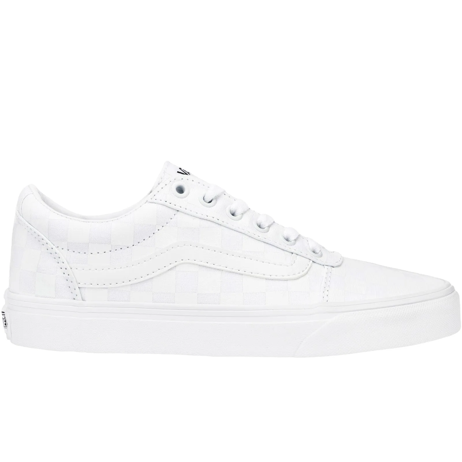 Vans Womens Ward Checkerboard Trainers - White