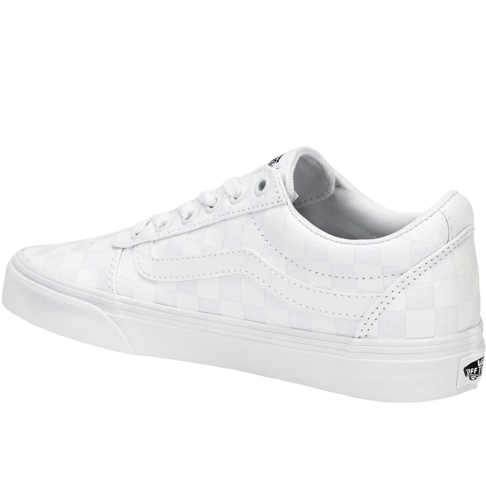 Vans Womens Ward Checkerboard Trainers - White