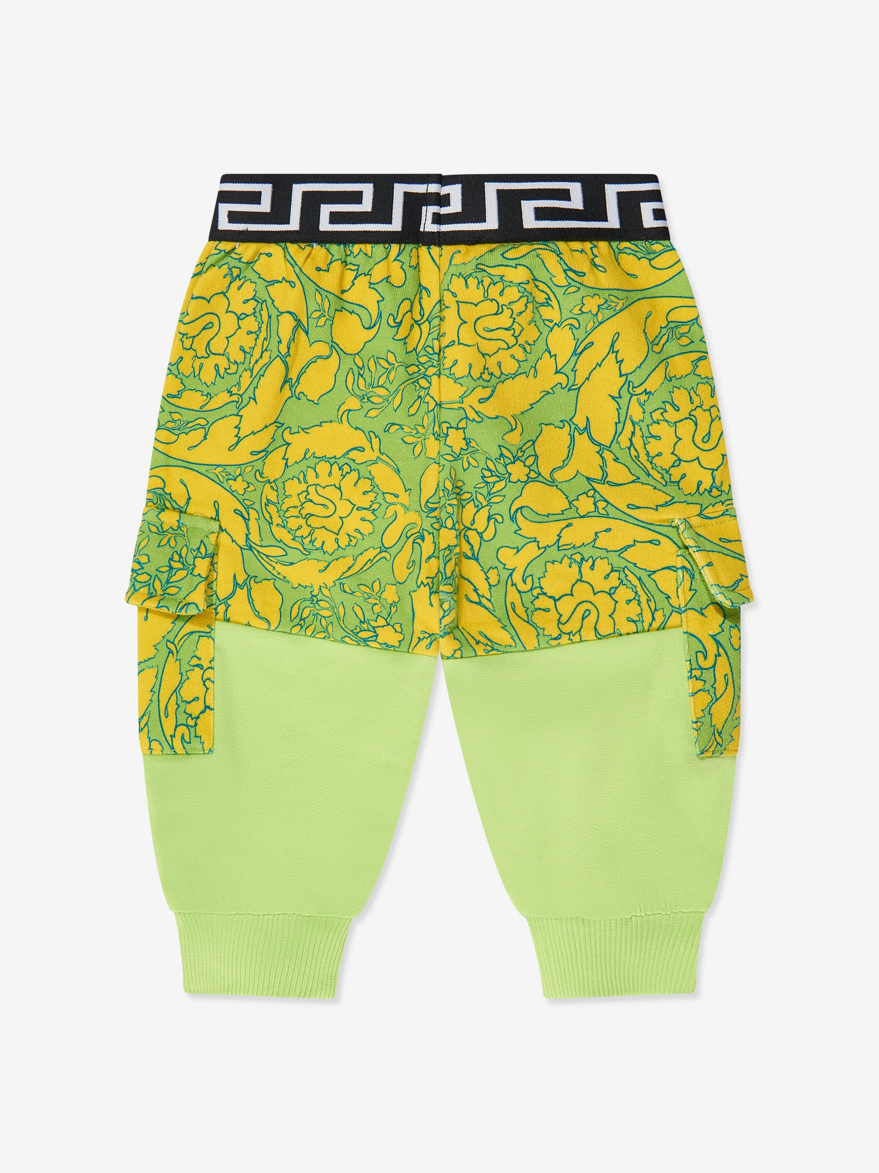 Versace Baby Boys Barocco Joggers in Green