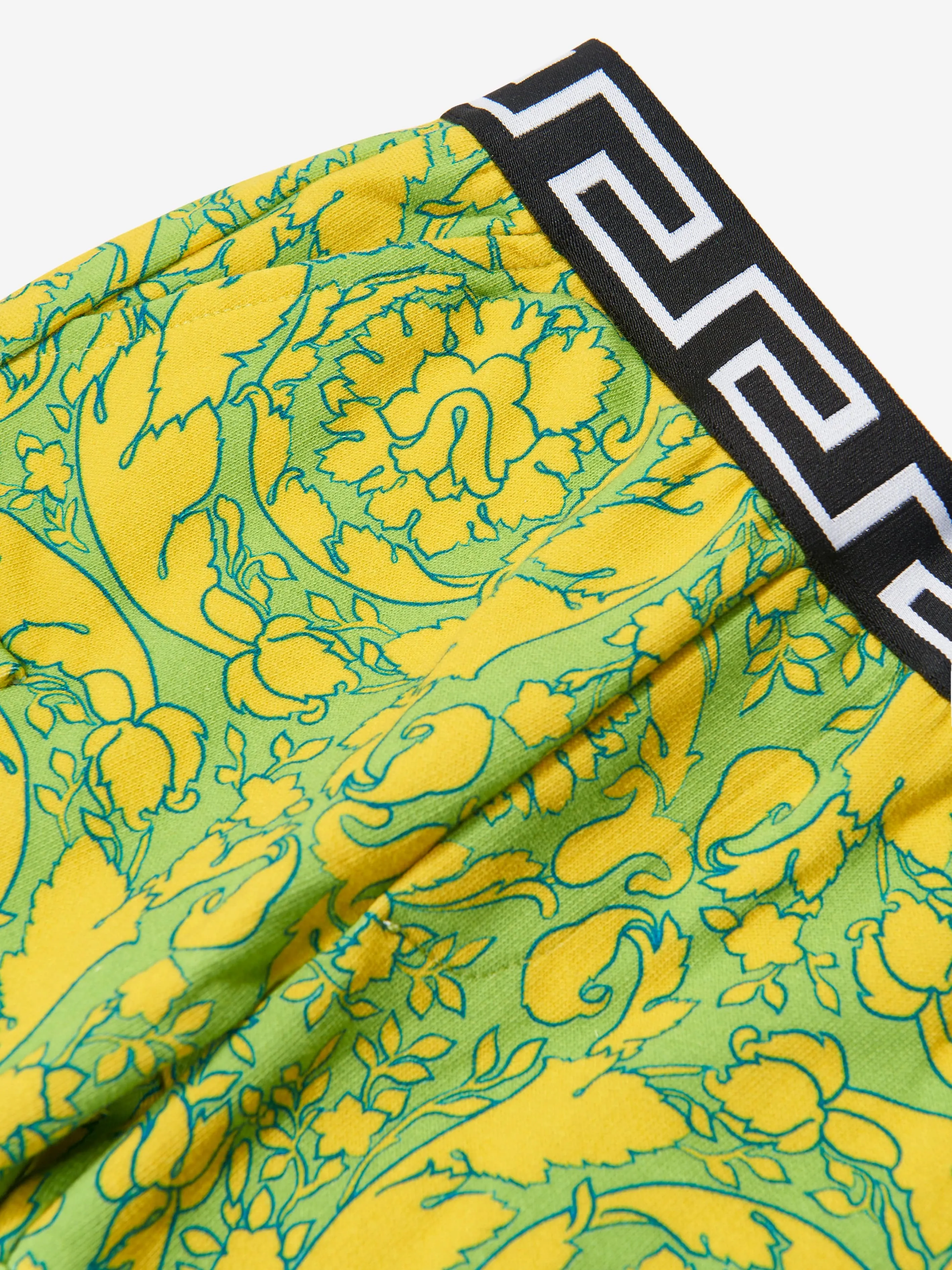 Versace Baby Boys Barocco Joggers in Green