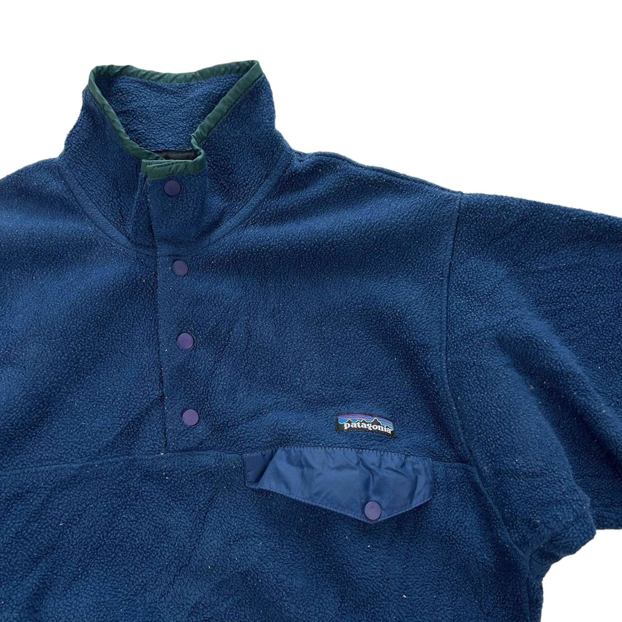 Vintage Patagonia Snap T Fleece Size S - Retro Patagonia Snap-T Fleece Small Size