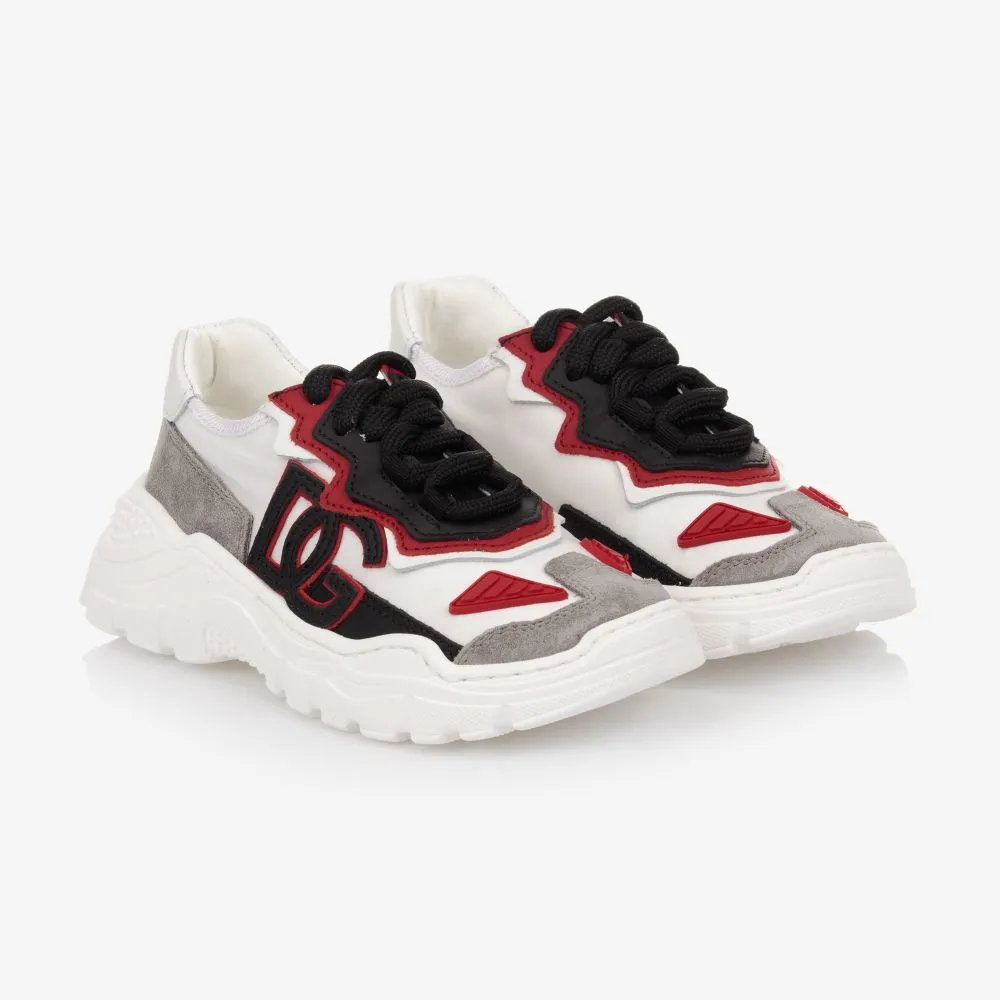 White, Red & Black Trainers