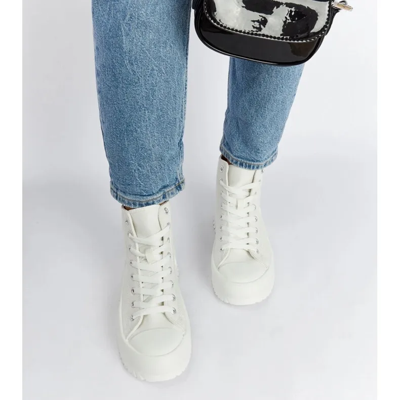 White Ronchis high-top sneakers