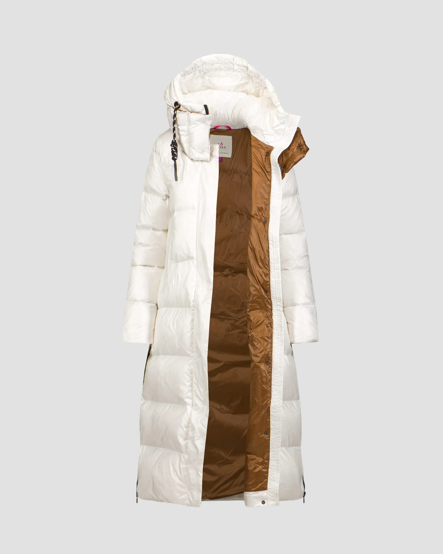 White women's down coat Deha d93583-18001