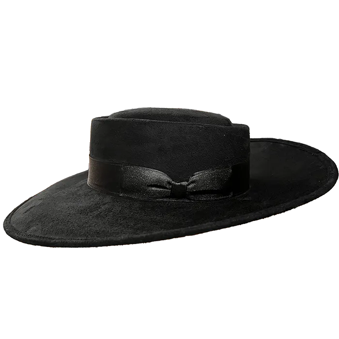 Whittier Zoot Suit Tando Hat - BLACK